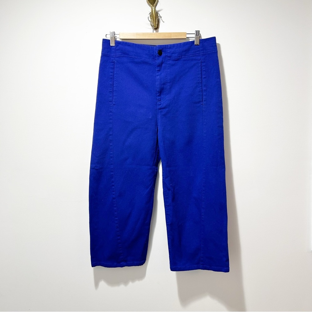 Roucha New Paya Denim Wide Leg Pants Size AA Small Oversized Blue Lagenlook